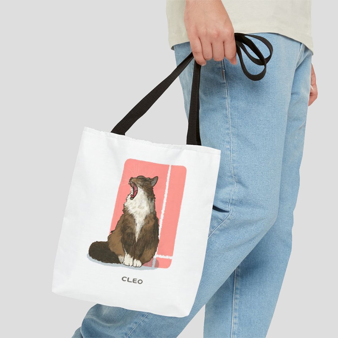 Personalized Pet Portrait Tote Bag